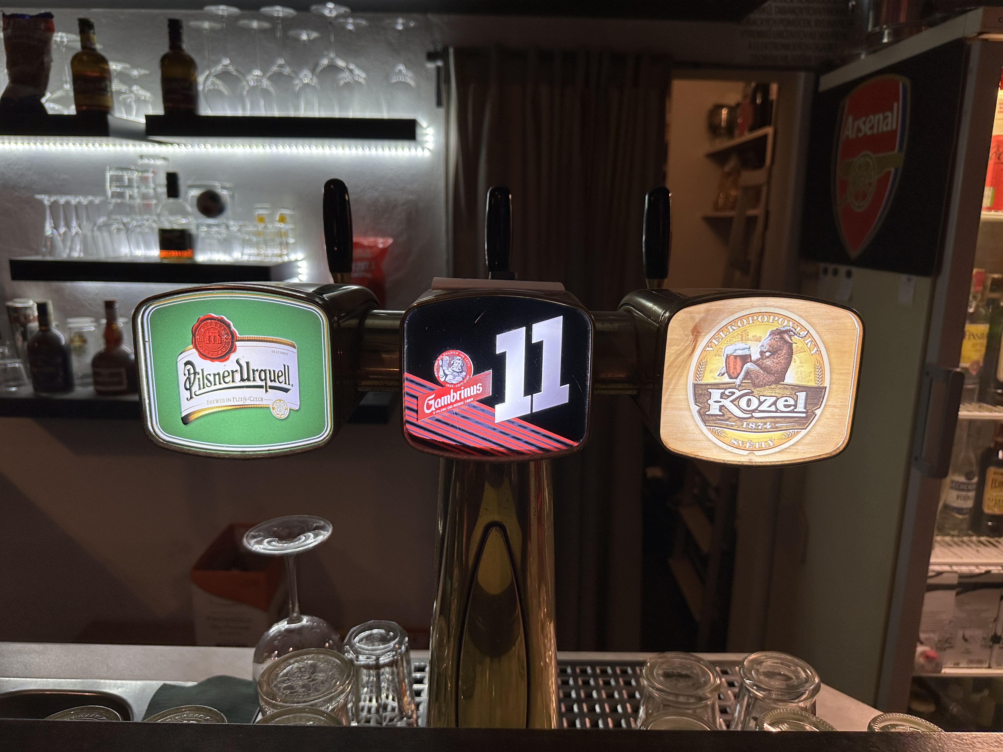 Točená piva – Pilsner, Kozel, Gambrinus